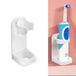 Blanc Support mural pour brosse à dents électrique