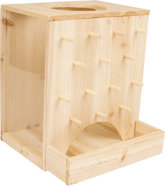 Duvo+ Houten klimmuur - 25x25x30cm - Knaagdier