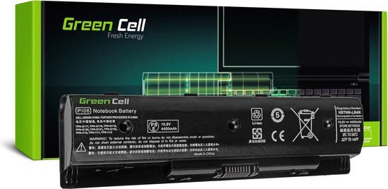 GREEN CELL HP78 Laptop Battery for Dell Pavilion 14 15 17 Envy 15 17 - 11.1V 4400mAh - Black