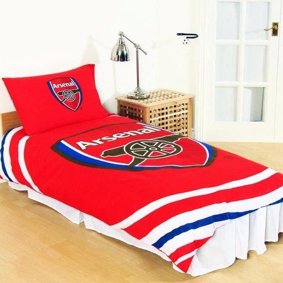 Arsenal FC Arsenal Dekbedovertrek Eenpersoons - Rood/Wit/Blauw - 135x200 cm