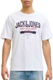 JACK & JONES JJELOGO TEE SS O-NECK 2 COL SS26 SN Heren T-shirt Wit XXL