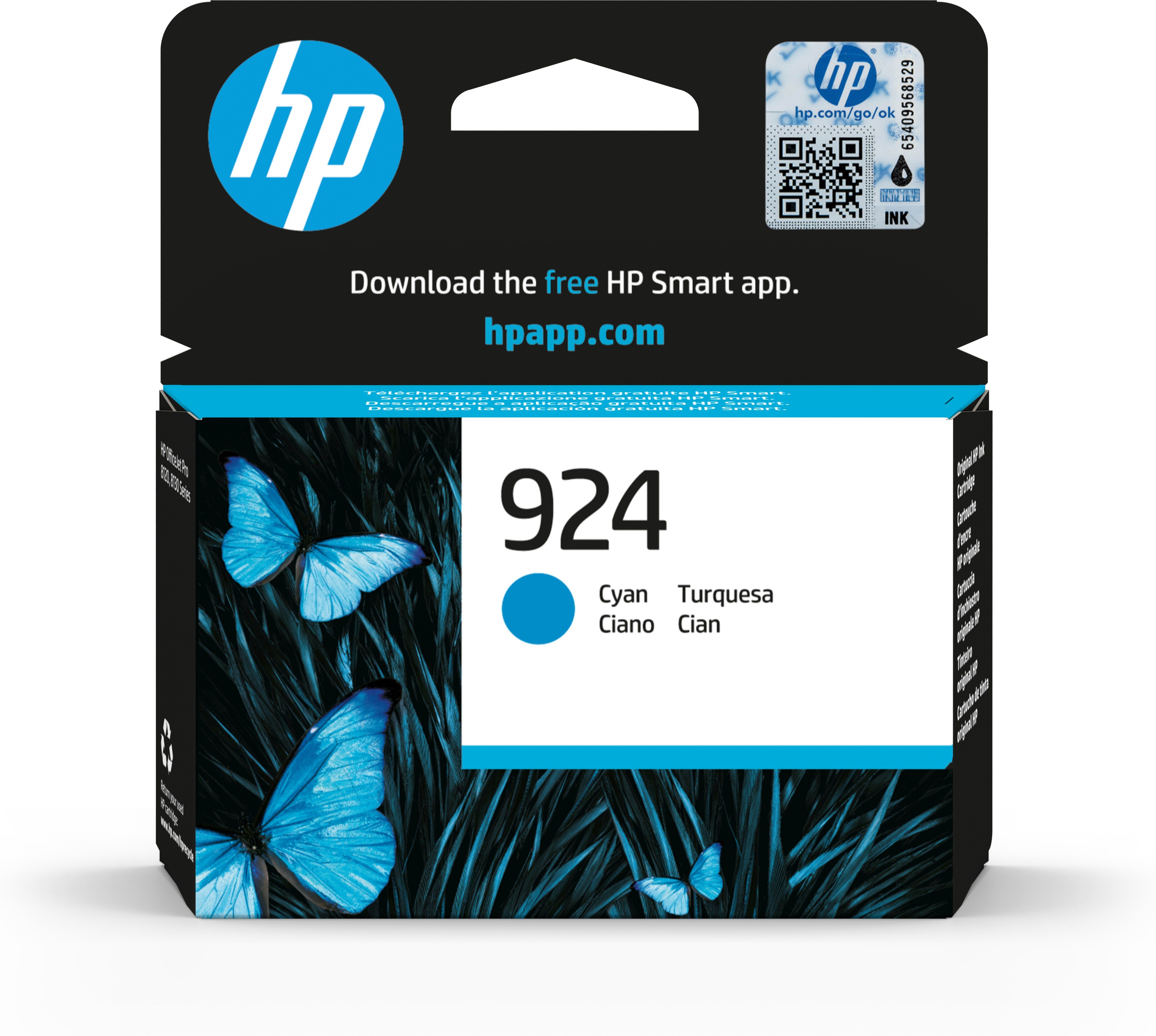 HP 924 Original Cyan Ink Cartridge