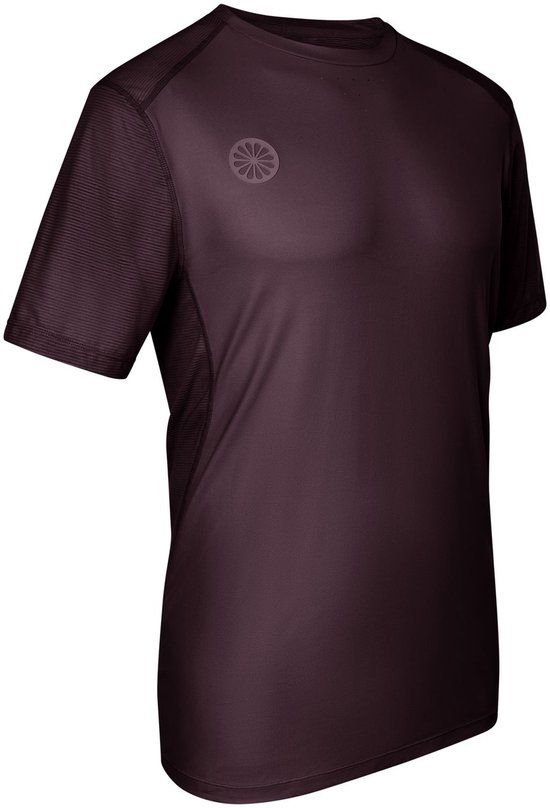 The Indian Maharadja Dry Touch Tee Tennis T-shirt Korte Mouw Heren Donkerrood