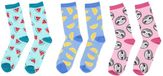 Merkloos Dames Sokken - 6 Paar - Multi Colour - Maat 35-38 - Katoen