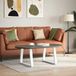 DESIGN IN Pieds De Table Basse En Forme De V, 2 Pièces, Blanc, 60 X (42-43,3) Cm, Acier