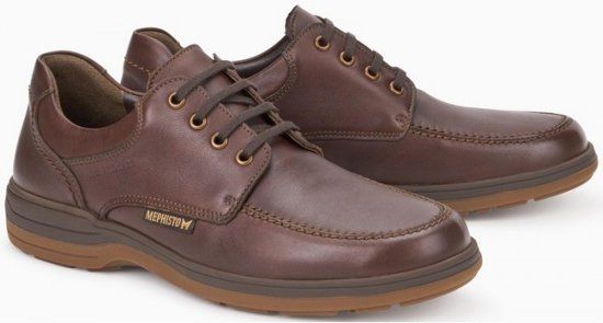 Mephisto DOUK lederen veterschoen kastanjebruin - 3597435512149
