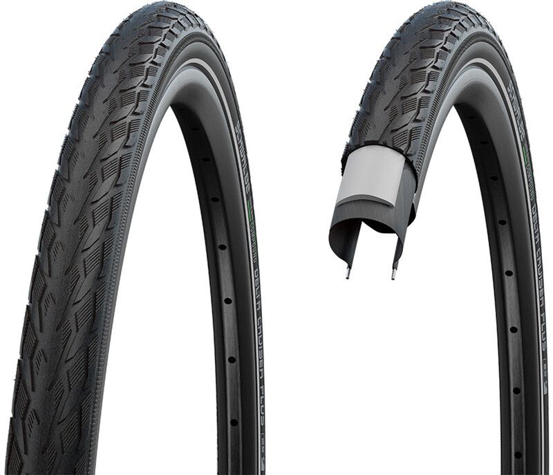 SCHWALBE Delta Cruiser Plus Active Clincher band 26x1.75" - Zwart