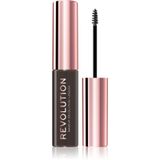Revolution Makeup Revolution Brow Gel Dark Brown 6ml