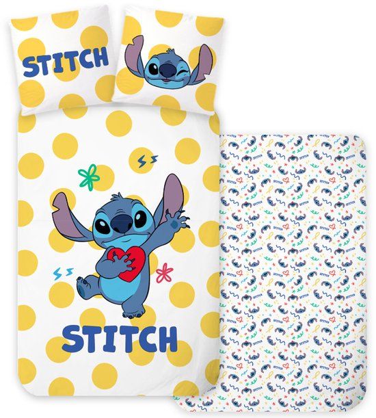 4KidsOnly Brandmac Lilo & Stitch Dekbedovertrek 100 x 135 cm