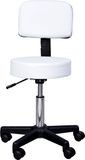 HOMCOM - Rolkruk - Hoogteverstelbaar - ergonomisch gestoffeerd - Wit