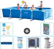 Intex Rechthoekig Frame Zwembad - 450 x 220 x 84 cm - Blauw