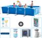 Intex Rechthoekig Frame Zwembad - 450 x 220 x 84 cm - Blauw