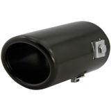 AutoStyle Uitlaatsierstuk Staal/Zwart - Ovaal 80x60mm - 8714767431268