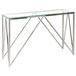 Beliani WESO - Consoletafel - Zilver - Veiligheidsglas