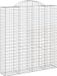 vidaXL Gabion Courbé - 200x50x220/240 cm - Fer Galvanisé