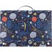 Grafoplas Schooltas met handvat en kliksluiting, folio-formaat, 24,5 x 34,5 x 4 cm, polypropyleen, Planets Bits & Bobs