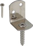 Alberts 213275 vlechtschermhouder L-vorm | rvs | set van 4