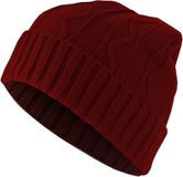 urban classics MSTRDS Beanie Cable Flap maroon one size