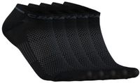 CRAFT ACTIVE SHAFTLESS SOCK 5-PACK Unisex Sportsokken - Zwart