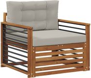 vidaXL - Buitensofa - Massief - Acacia - Hout - en - Polyester