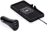Dunlop Telefoonhouder Auto/ Qi Oplader - Draadloos Opladen - Snellader - Incl. Autolader en Kabel