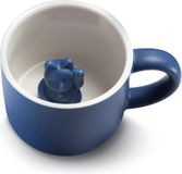 MANEKI Donkey - Beker Gelukskat Maneki-Neko - blauw
