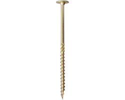 Woodies Ultimate Shield Outdoor Schroeven Torx 40 Tellerkop 8 x 240mm/80 Deeldraad Geel Staal (50 stuks)