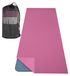 Omgoods Serviette de yoga antidérapante - Couverture de tapis d'exercice 74,4"×27,3" - Poches d'angle - Points de préhension - Convient pour le Pilates/la méditation - Tapis de yoga