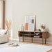 en.casa Tv meubel Mapia 166x40x55 cm walnootkleurig