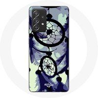 Maniacase Samsung Galaxy A52 Hoesje Dream Catcher grijs en zwart