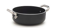 Pentole Agnelli alblack Low Casserole - Aluminium - 10 mm FUND Inductie - Zwart