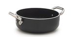Pentole Agnelli alblack Low Casserole - Aluminium - 10 mm FUND Inductie - Zwart
