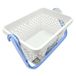 Ecoplast Bucato Wasmand van kunststof, 35 l, met afneembare haak, wit, 30 x 26 x 45 cm