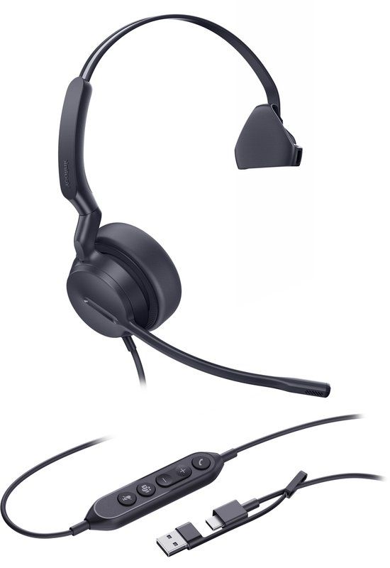Yealink UH42 Mono Teams Headset met USB-C/A-aansluiting