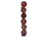 Decoris Onbreekbare kerstballen 6 st ossenbloed in transbox