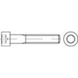 TOOLCRAFT 1061801 Vis à tête cylindrique M2 10 mm six pans creux (Allen) DIN 912 Acier inoxydable A2 100 pièce(s)