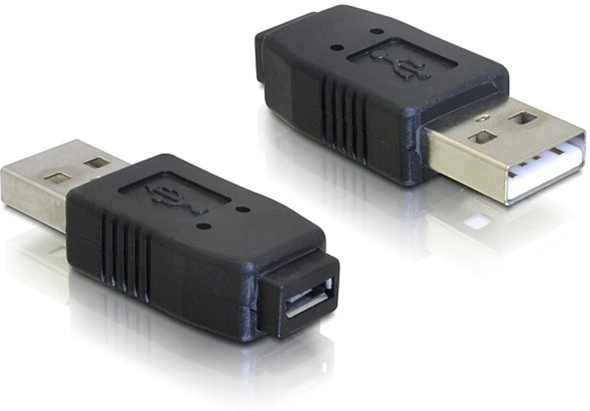 DeLOCK - USB A - Micro USB A/B Verloopstekker - Zwart