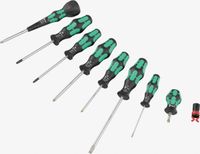 Wera 05134029001 jeu de tournevis atelier 9 pièces cruciforme pozidriv, torx, plat