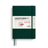 Leuchtturm1917 - 2026/2027 - Agenda en Notitieboek - 18 maanden - A5 - Medium - Softcover - Forest Green