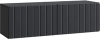 vidaXL Wandmontage TV-kast 98 x 31 x 30 cm Zwart Bewerkt hout