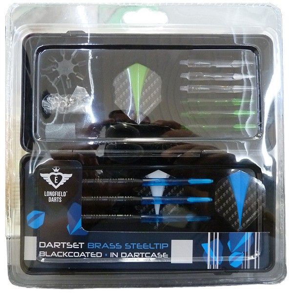 Longfield Darts Kadoset Luxe - Zwart - Metaal - 8716096017366