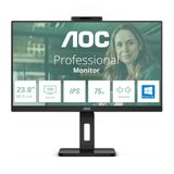 AOC 24P3CW 23.8 inch Monitor - IPS, 1920 x 1080, 75 Hz, HDMI, Speakers, Webcam, Adjustable