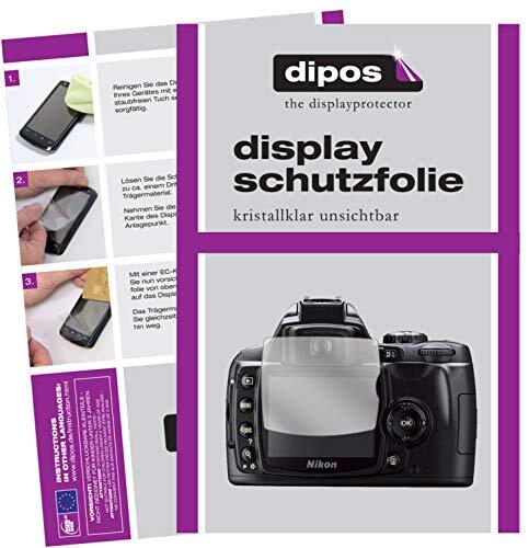 dipos I 2X beschermfolie helder compatibel met Nikon D40x folie displaybeschermfolie