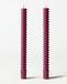 HEMA Bougie De Table ⌀2,2 X 25 Cm Texturée Aubergine - 2 Pièces