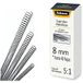 Fellowes – 25 Spiraalvormige Metaal voor Binding, 5: 1, 59 Gaten, Zwart 8 mm Zwart