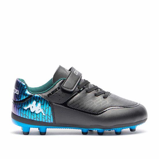 Kappa Kindervoetbalschoenen Kombat Player EV FG Zwart/Blauw Maat 30