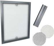 time4blinds Zwart Glasvezel Klamboe Raam – Raam Insectenhor Gaas – Insectennet voor Ramen – Raamgaas Insectenhor – Raam Vliegenhor Gaas – 80x150cm – Antraciet Lijst