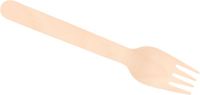 Merkloos Wegwerp Vorkjes - 25 stuks - Hout - 16 cm