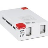 LEGRAND - Neptune 10A schakelaar of wisselschakelaar - eendelige verlichtingsbesturing - klaar voor installatie - wit - 10 stuks