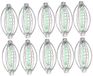 Dailygoods - Ressorts à poisson 10 Pièces - Acier inoxydable - Argent